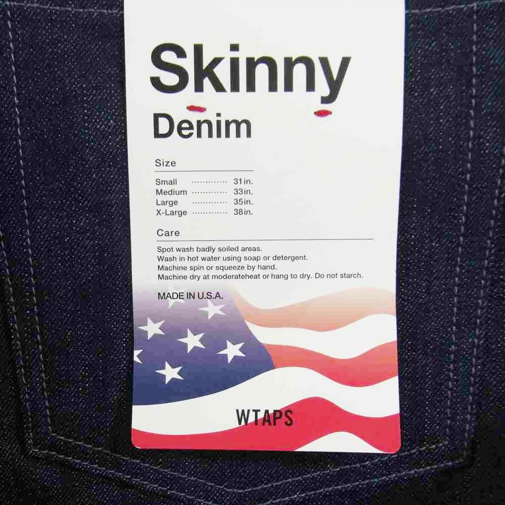WTAPS ダブルタップス 16SS 161MYDT-PTM03 BLUES SKINNY RAW ブルー スキニー リジッド デニム インディゴブルー系 33【新古品】【未使用】【中古】