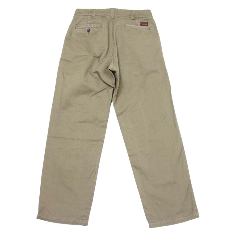 The REAL McCOY'S ザリアルマッコイズ 8HU HEAVY COTTON DRILL FULL-CUT WORK TROUSERS ワーク チノ ジッパーフライ ベージュ系 30【中古】