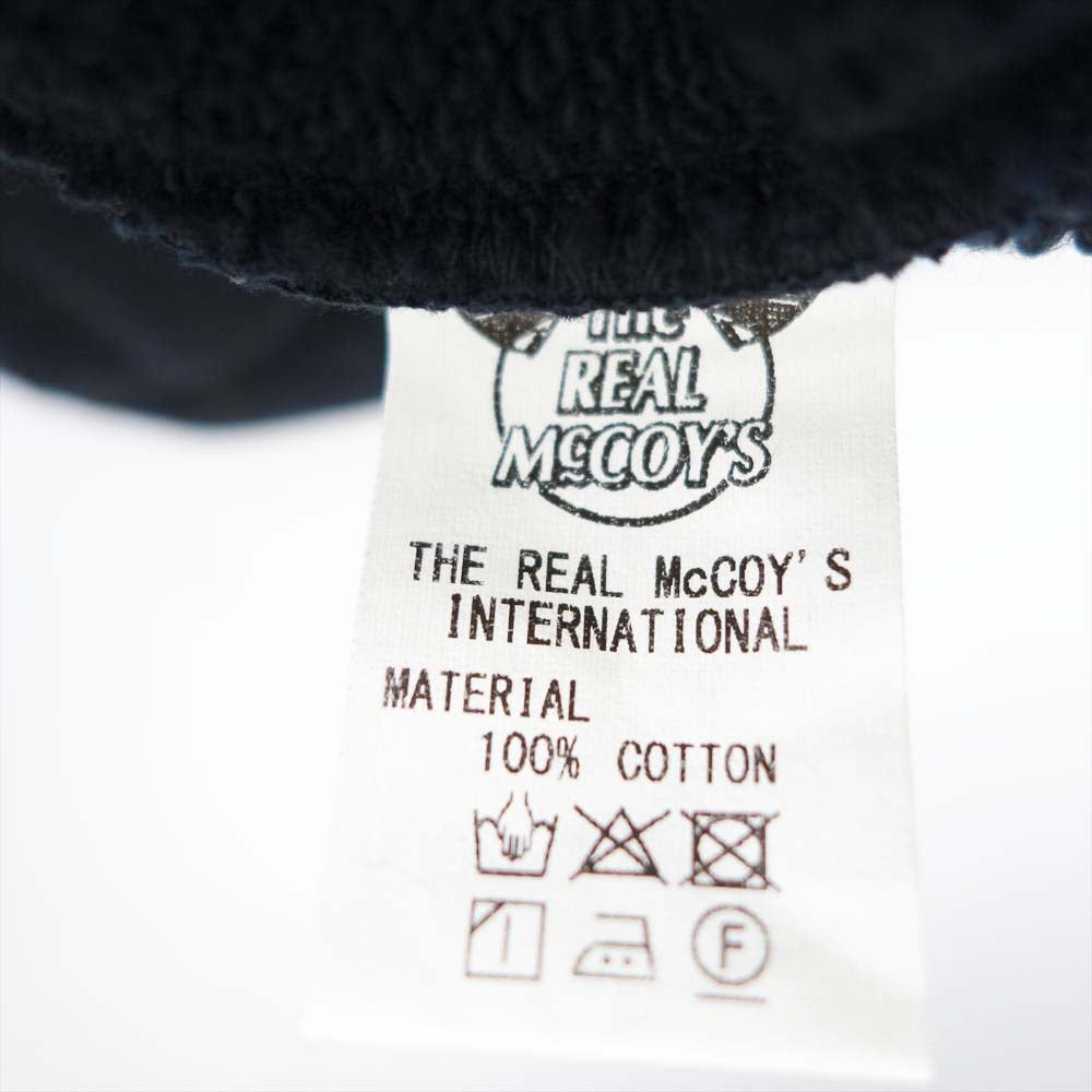 The REAL McCOY'S ザリアルマッコイズ JOE McCOY BALL PARK SNAP BUTTON SWEAT SHIRT MALIBU ジョーマッコイ スナップ ボタン スウェット パーカー ブラック系 L【中古】