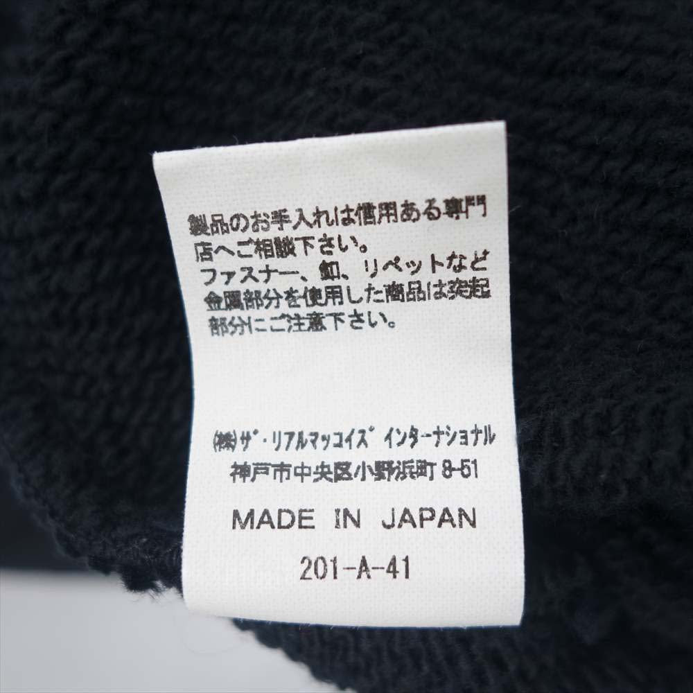 The REAL McCOY'S ザリアルマッコイズ JOE McCOY BALL PARK SNAP BUTTON SWEAT SHIRT MALIBU ジョーマッコイ スナップ ボタン スウェット パーカー ブラック系 L【中古】