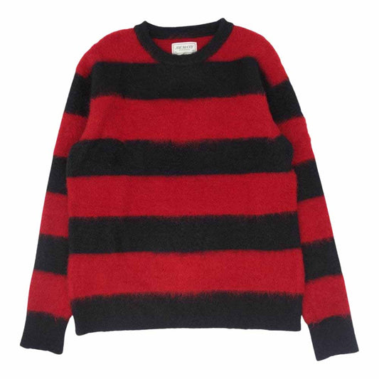 The REAL McCOY'S ザリアルマッコイズ JOE McCOY JM MOHAIR STRIPE SWEATER モヘア セーター ブラック系 レッド系 42【中古】