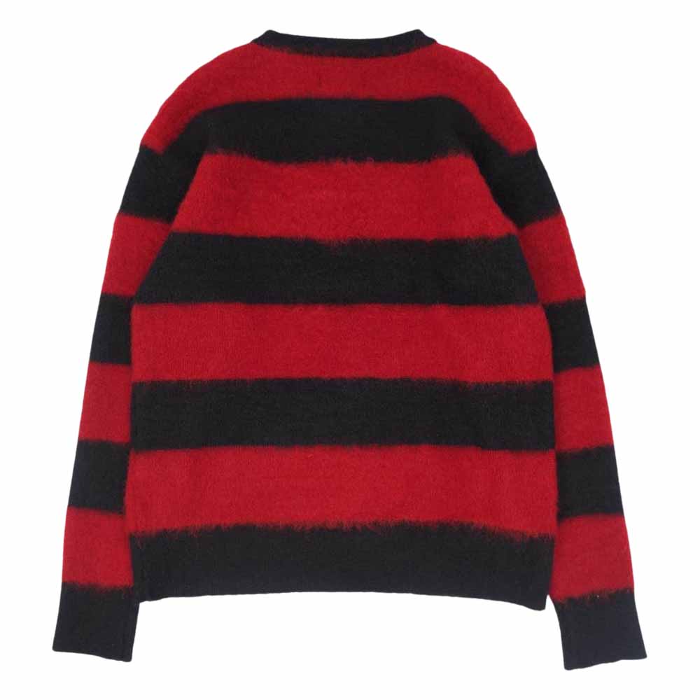 The REAL McCOY'S ザリアルマッコイズ JOE McCOY JM MOHAIR STRIPE SWEATER モヘア セーター ブラック系 レッド系 42【中古】