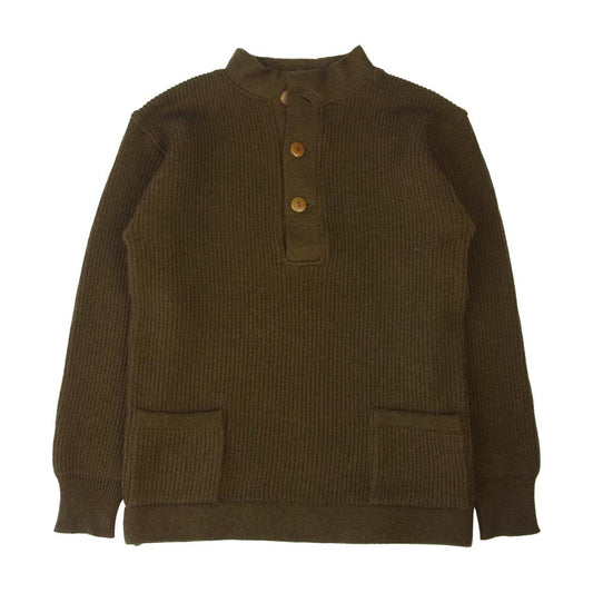 The REAL McCOY'S ザリアルマッコイズ M1911 SERVICE SWEATER サービス セーター カーキ系 40【中古】