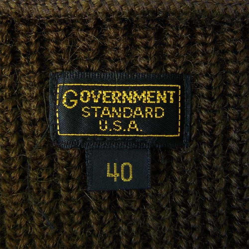 The REAL McCOY'S ザリアルマッコイズ M1911 SERVICE SWEATER サービス セーター カーキ系 40【中古】