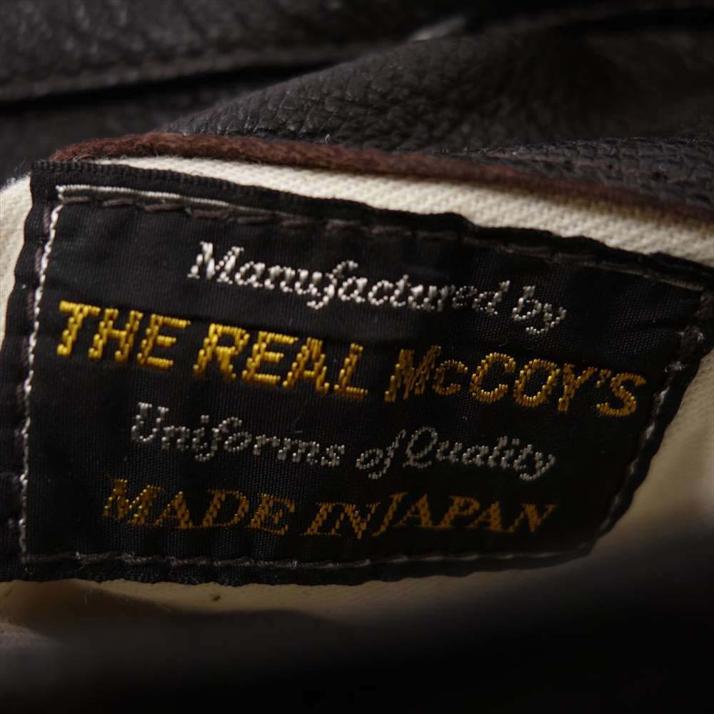 The REAL McCOY'S ザリアルマッコイズ 20AW MJ20003 TYPE G-1 REAL McCOY MFG. CO. MIL-J-7823D フライト ジャケット ゴートスキン レザー ジャケット BROWN ブラウン系 42【中古】