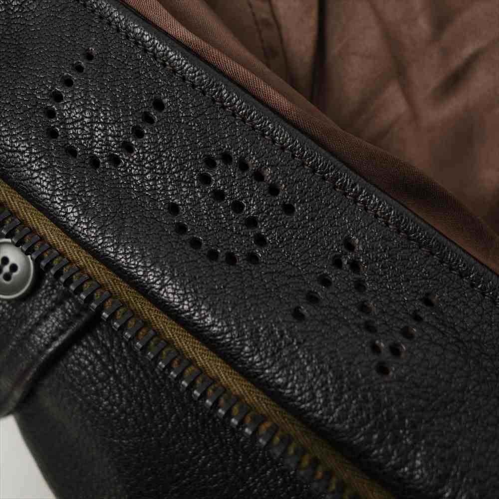 The REAL McCOY'S ザリアルマッコイズ 20AW MJ20003 TYPE G-1 REAL McCOY MFG. CO. MIL-J-7823D フライト ジャケット ゴートスキン レザー ジャケット BROWN ブラウン系 42【中古】