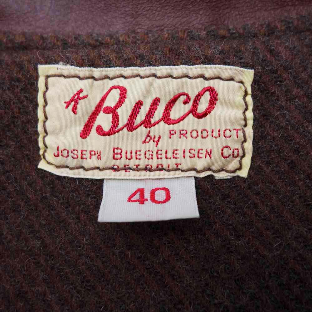 The REAL McCOY'S ザリアルマッコイズ BUCO JH-1 JACKET BROWN ブコ ホースハイド ダブル ライダース レザー ジャケット ブラウン系 40【中古】