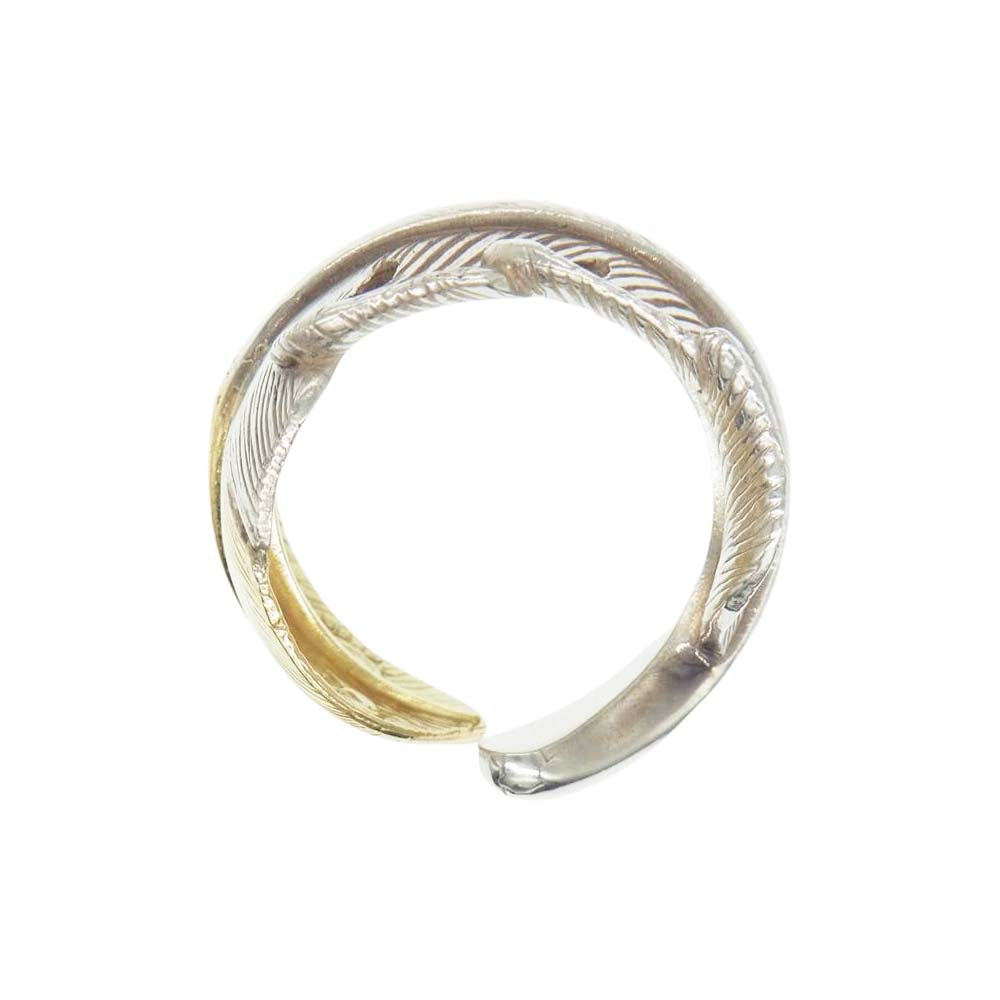 タディアンドキング 剣先 k18 フェザー リング【中古】