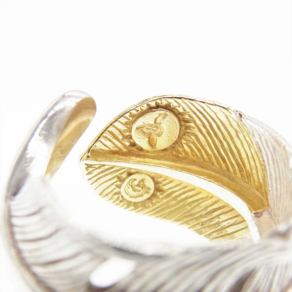 タディアンドキング 剣先 k18 フェザー リング【中古】