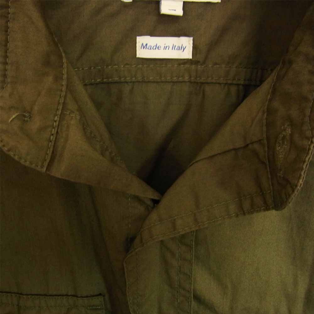 マニファッツュラ チェッカレッリ 706 LIGHT BUSH SHIRT ライト ブッシュ シャツ カーキ系 M【新古品】【未使用】【中古】