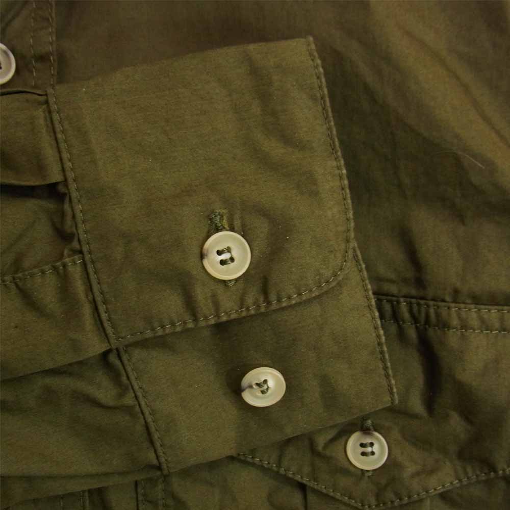 マニファッツュラ チェッカレッリ 706 LIGHT BUSH SHIRT ライト ブッシュ シャツ カーキ系 M【新古品】【未使用】【中古】