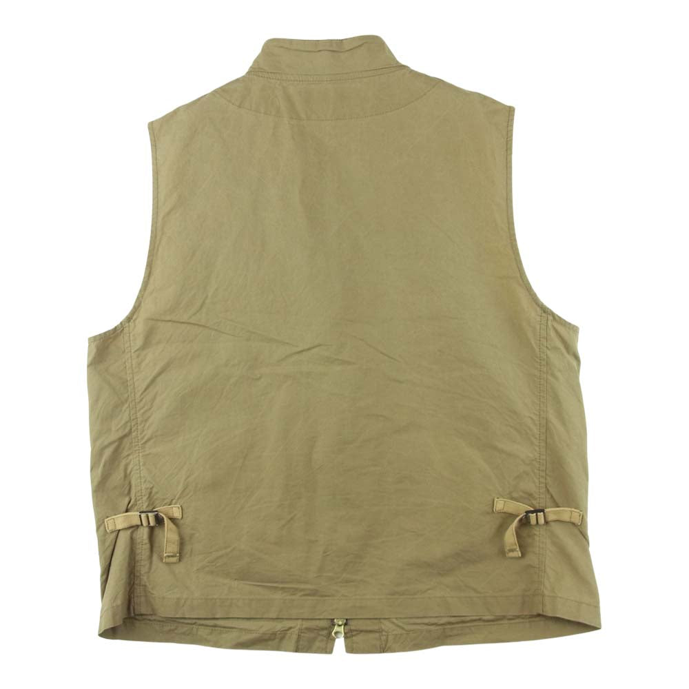 マニファッツュラ チェッカレッリ 6913 TRAVEL VEST トラベル ベスト イタリア製 ベージュ系 40【新古品】【未使用】【中古】