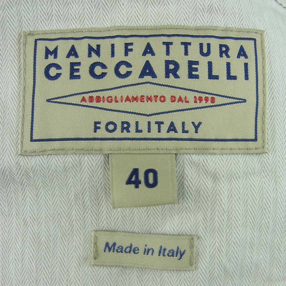 マニファッツュラ チェッカレッリ 6913 TRAVEL VEST トラベル ベスト イタリア製 ベージュ系 40【新古品】【未使用】【中古】