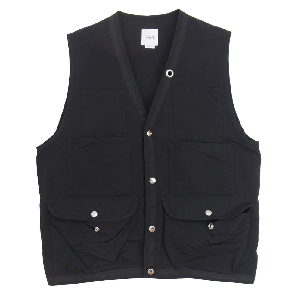 BAMBOO SHOOTS バンブーシュート HIKING VEST ハイキング ベスト ブラック ブラック系 M【美品】【中古】