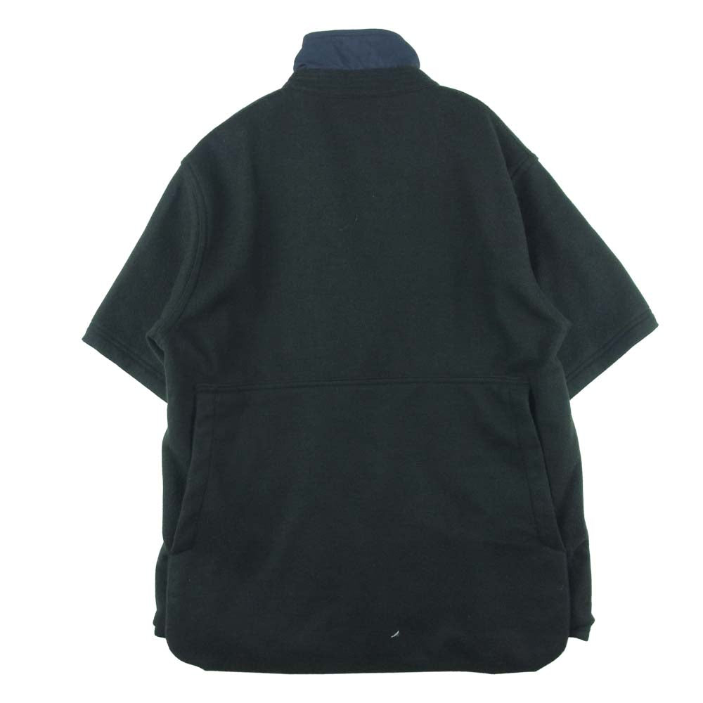 SASAFRAS ササフラス SEED BOMB SHIRT 1/2 シード ボム 半袖 シャツ ジャケット 日本製 ブラック系 S【美品】【中古】