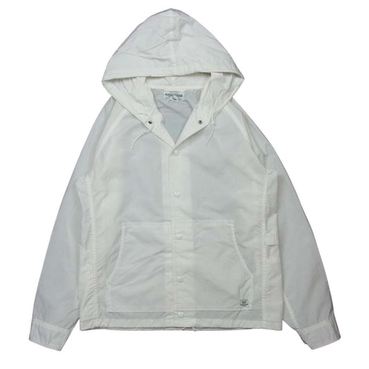 SASAFRAS ササフラス Gardener Bud Breaker ガーデナー ブレーカー ナイロン フード ジャケット ホワイト系 S【美品】【中古】