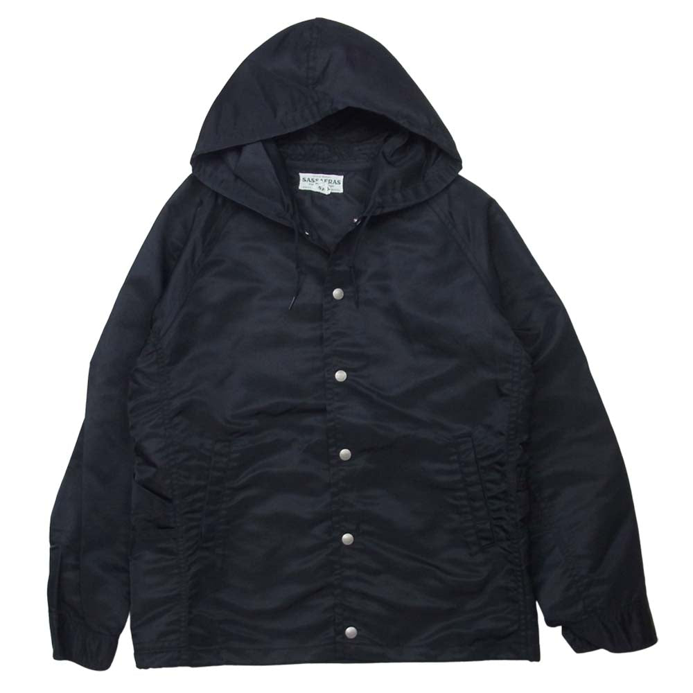 SASAFRAS ササフラス Gardener Bud Breaker ガーデナー ブレーカー ナイロン フード ジャケット ネイビー系 S【美品】【中古】