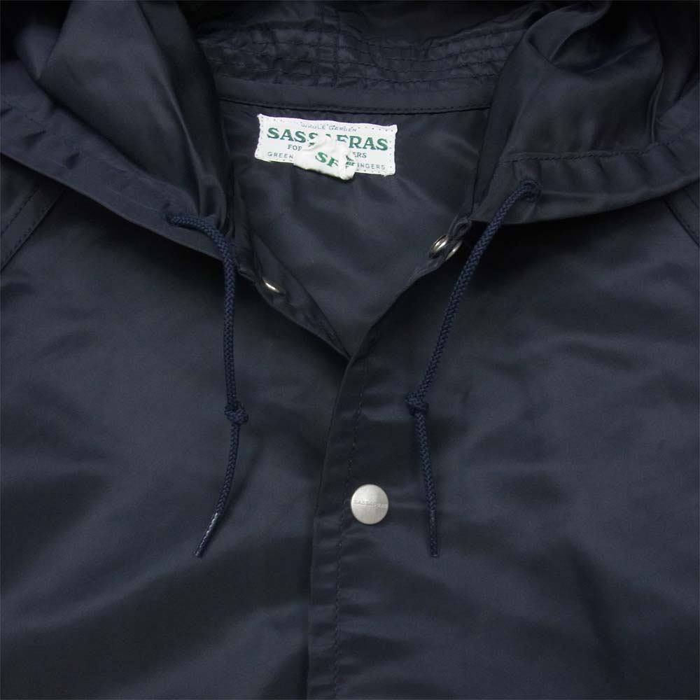 SASAFRAS ササフラス Gardener Bud Breaker ガーデナー ブレーカー ナイロン フード ジャケット ネイビー系 S【美品】【中古】