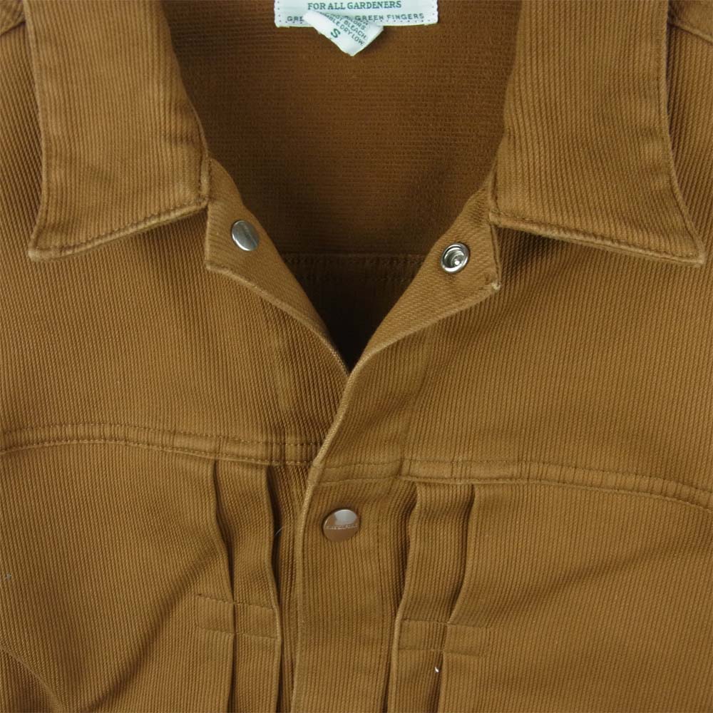 SASAFRAS ササフラス Gardener jacket Karesey ガーデナー ジャケット コットン 日本製 ブラウン系 S【美品】【中古】