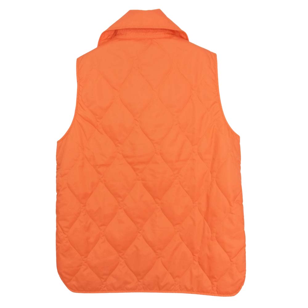SASAFRAS ササフラス Crazy Gardener Tube Vest  Nylon Quilted ナイロン キルティング クレイジー ガーデナー チューブ ベスト オレンジ系 S【美品】【中古】