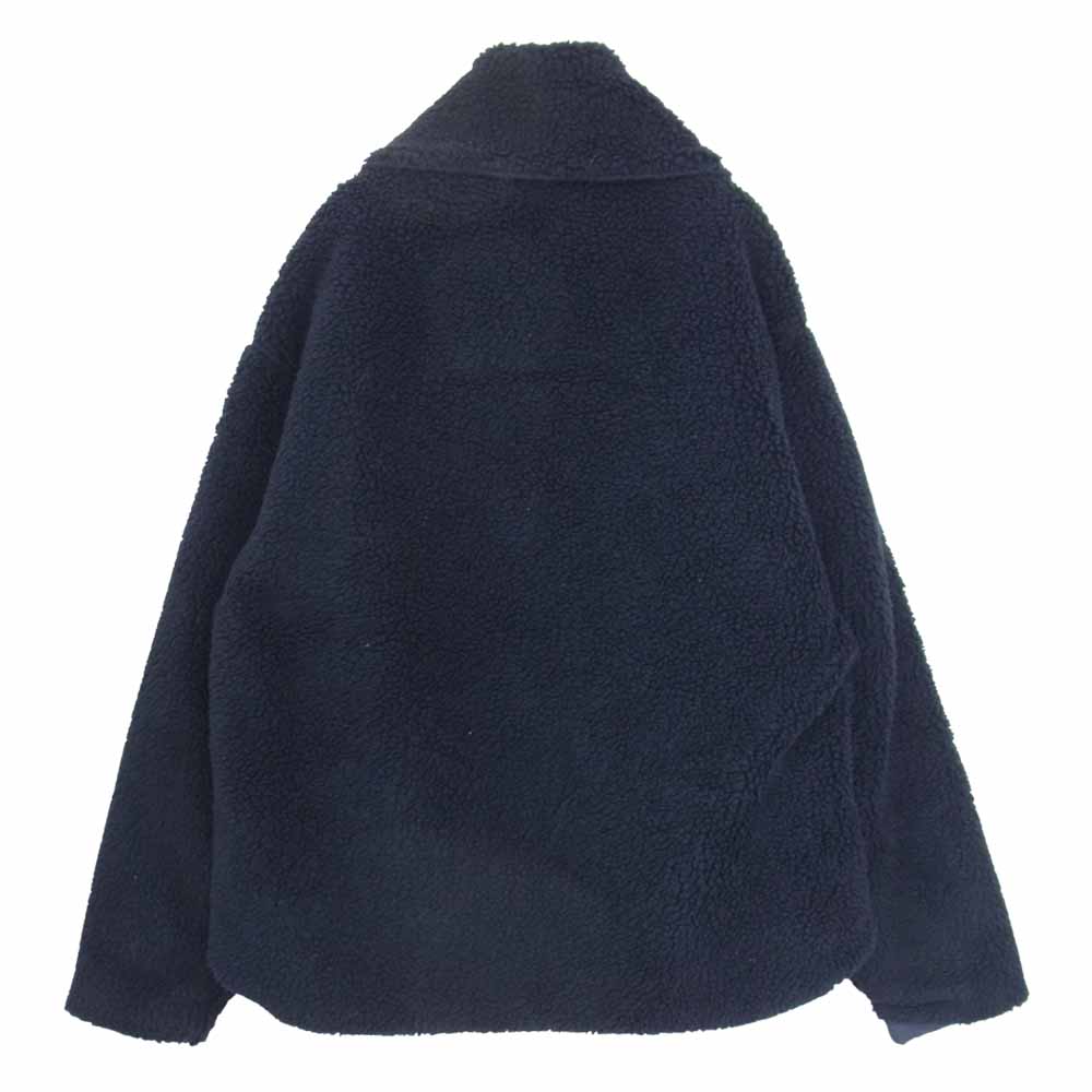 SASAFRAS ササフラス Crazy Gardener Jacket Nylon Quilt Taffeta Boa クレイジー ガーデナー ジャケット ナイロンタフタ ボア ネイビー系 M【美品】【中古】