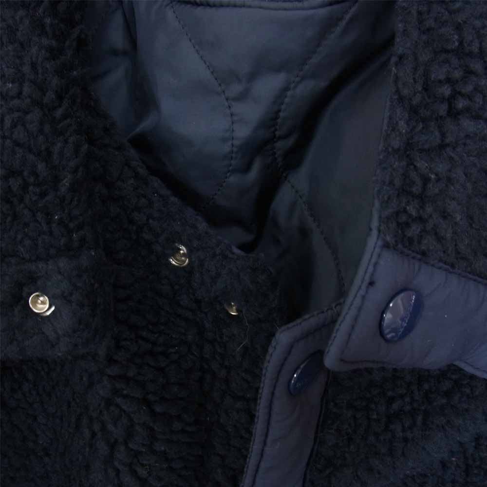 SASAFRAS ササフラス Crazy Gardener Jacket Nylon Quilt Taffeta Boa クレイジー ガーデナー ジャケット ナイロンタフタ ボア ネイビー系 M【美品】【中古】