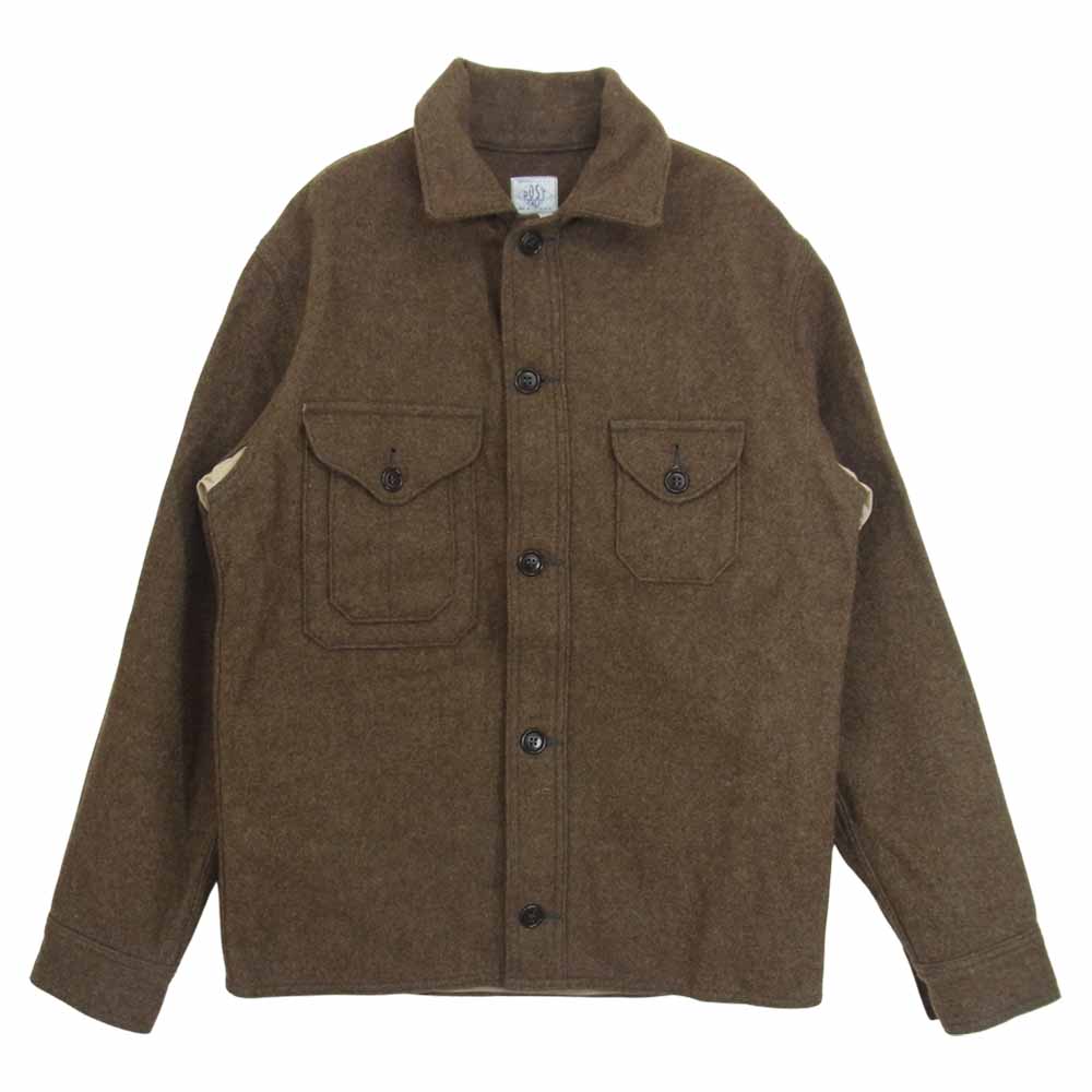 POST OVERALLS ポストオーバーオールズ 1179 C-POST ウール ジャケット ブラウン系 S【美品】【中古】