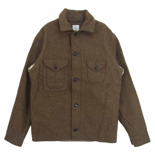POST OVERALLS ポストオーバーオールズ 1179 C-POST ウール ジャケット ブラウン系 S【美品】【中古】