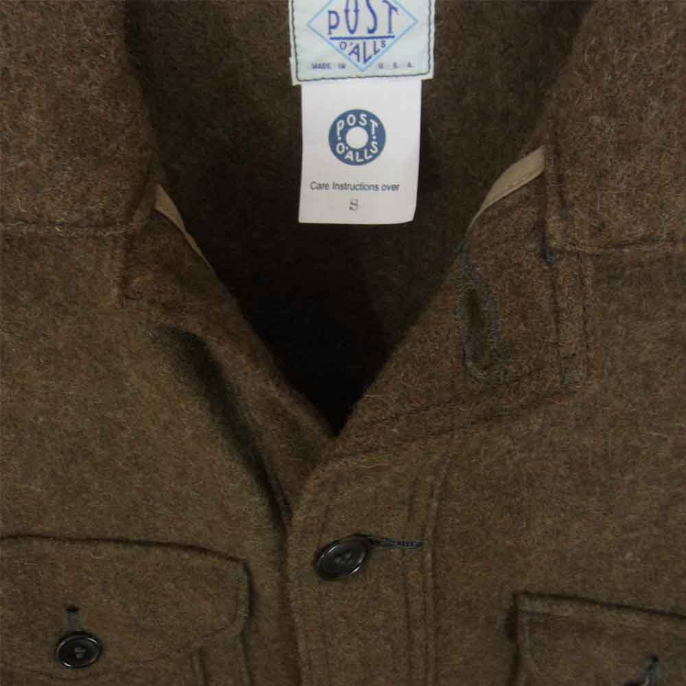 POST OVERALLS ポストオーバーオールズ 1179 C-POST ウール ジャケット ブラウン系 S【美品】【中古】
