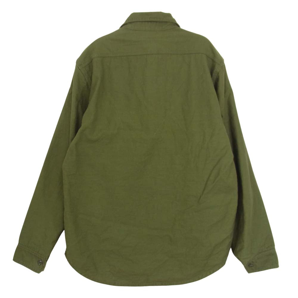 SASAFRAS ササフラス FEEL SUN HALF フィール サン ハーフ シャツ ジャケット カーキ系 S【美品】【中古】