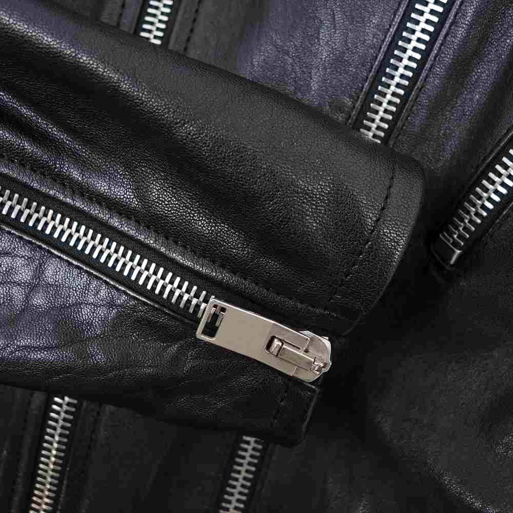 SAINT LAURENT サンローラン エディ期 16SS 国内正規品 397292 Y5YC1 L17 クラシック モーターサイクル レザー ダブルライダース ジャケット ブラック系 48【中古】