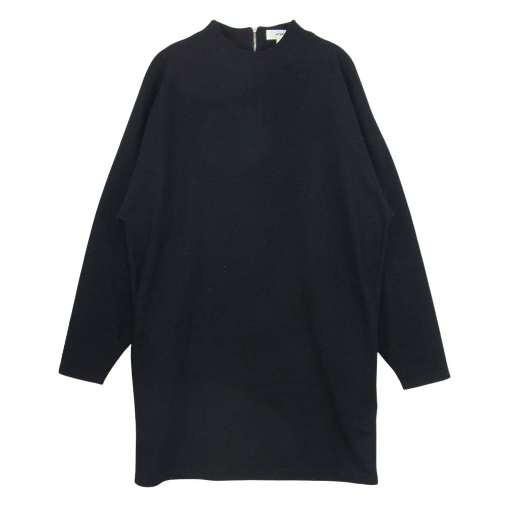 HYKE ハイク 142-12034 バックジップ チュニック ワンピース ブラック系 2【中古】