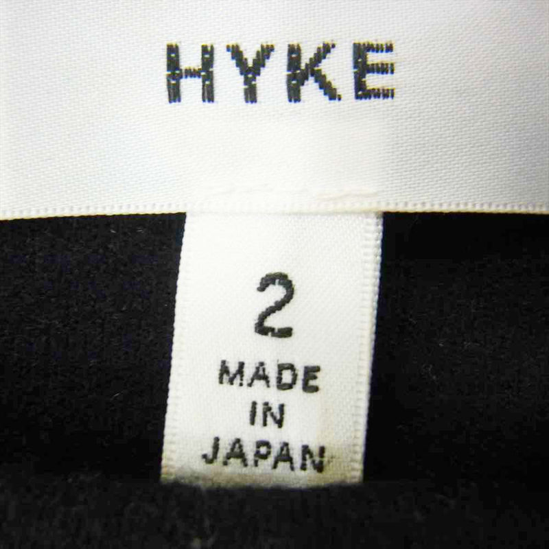 HYKE ハイク 142-12034 バックジップ チュニック ワンピース ブラック系 2【中古】