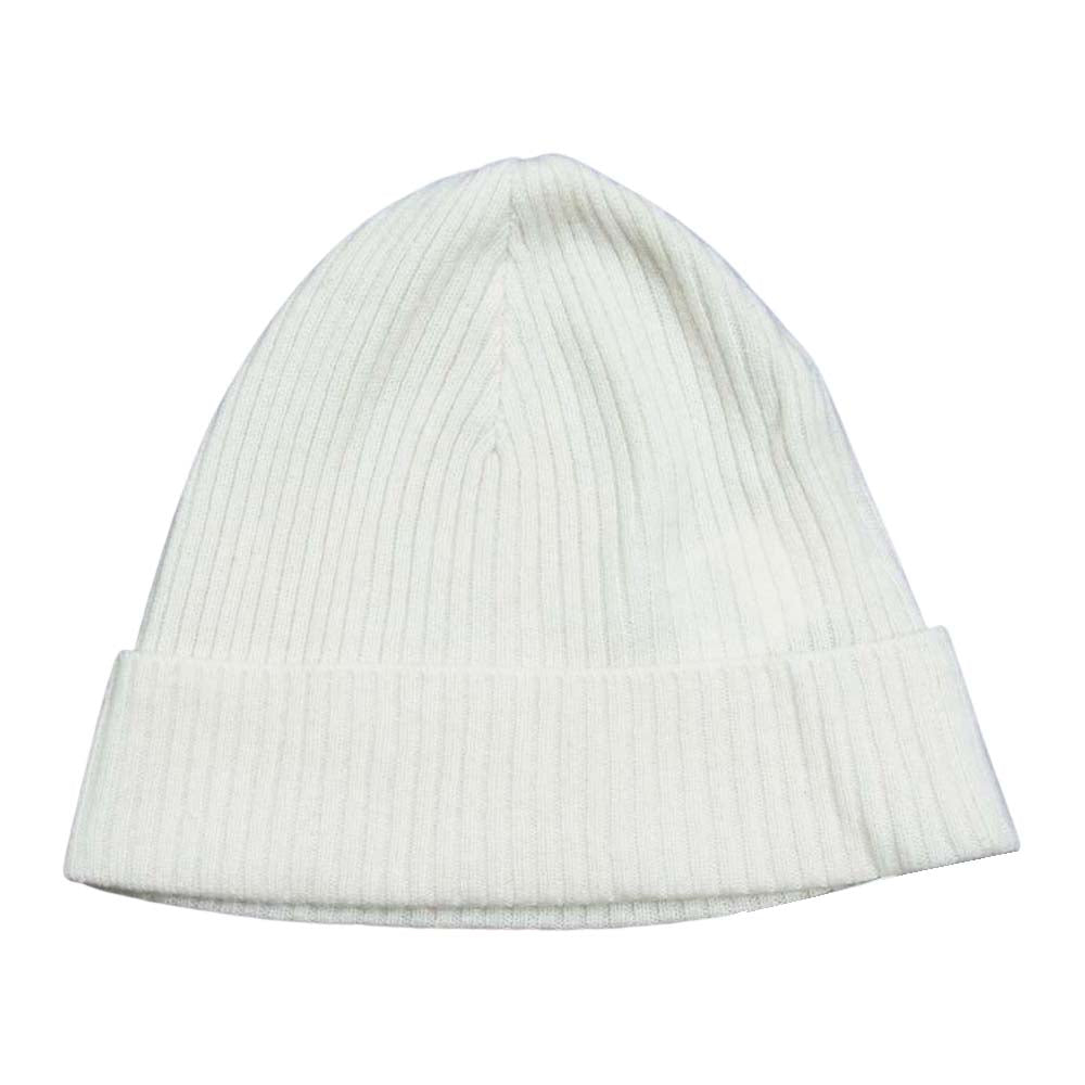 デミリー 国内正規 カシミヤ100％ ビーニー ホワイト系 F【新古品】【未使用】【中古】