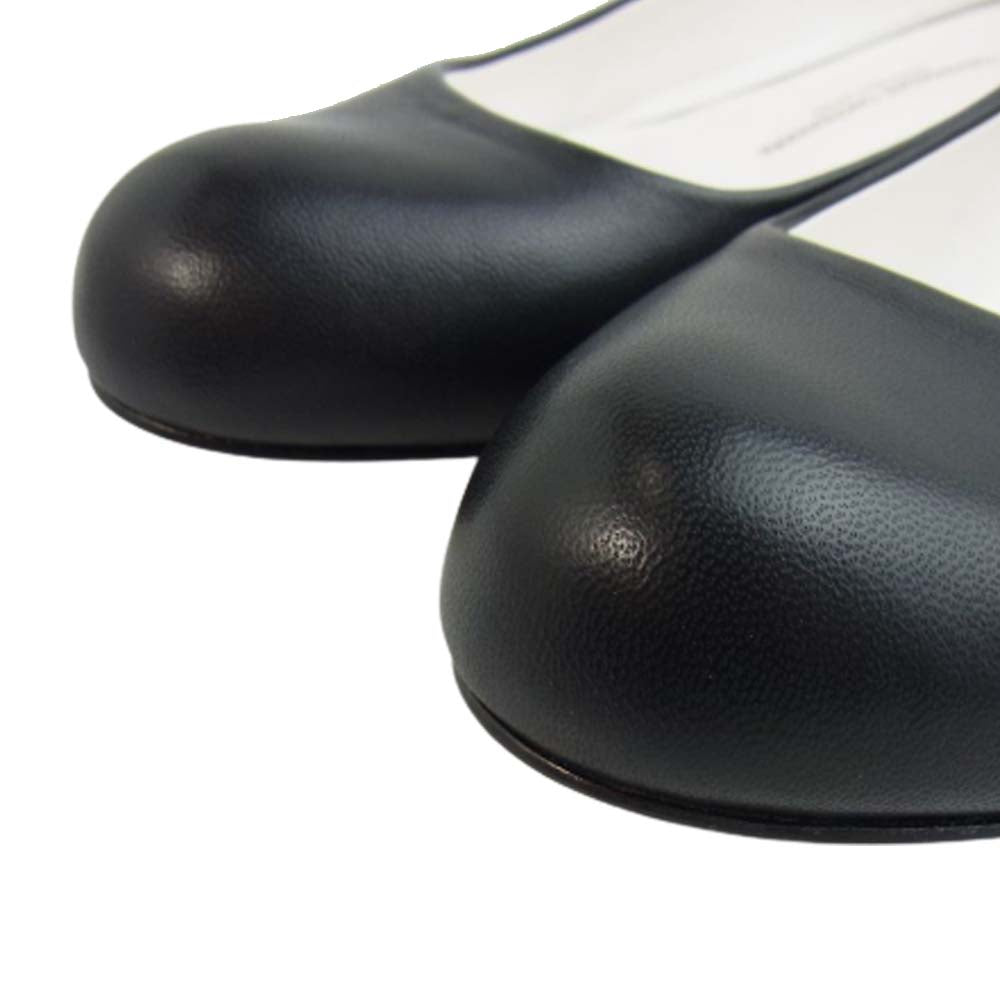 トシノスケ タケガハラ BEAUTIFUL SHOES ビューティフル シューズ LOWROUNDMONOCHROME パンプス ブラック系 24㎝【美品】【中古】