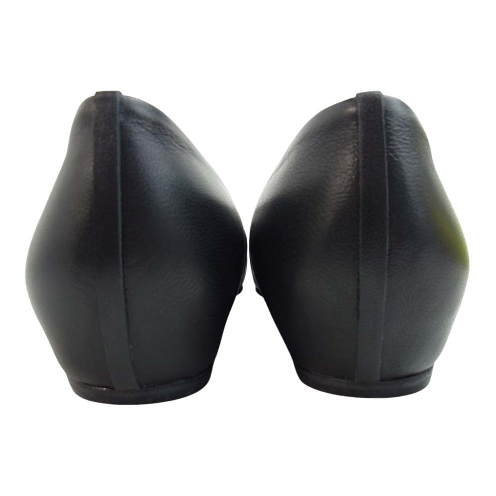 トシノスケ タケガハラ BEAUTIFUL SHOES ビューティフル シューズ LOWROUNDMONOCHROME パンプス ブラック系 23㎝【極上美品】【中古】