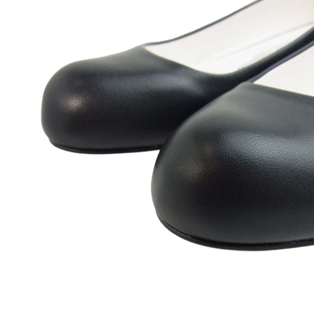 トシノスケ タケガハラ BEAUTIFUL SHOES ビューティフル シューズ LOWROUNDMONOCHROME パンプス ブラック系 23㎝【極上美品】【中古】