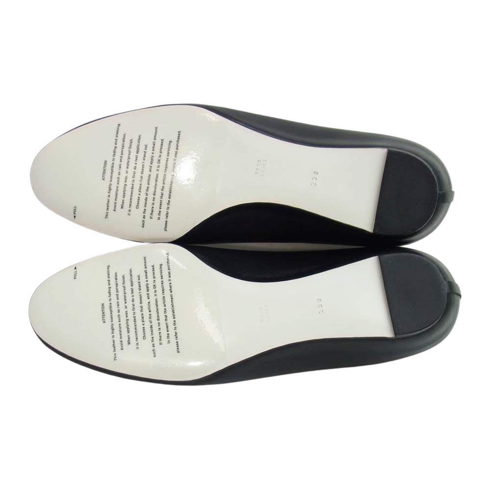 トシノスケ タケガハラ BEAUTIFUL SHOES ビューティフル シューズ LOWROUNDMONOCHROME パンプス ブラック系 23㎝【極上美品】【中古】