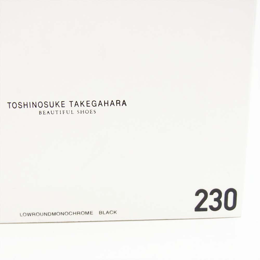 トシノスケ タケガハラ BEAUTIFUL SHOES ビューティフル シューズ LOWROUNDMONOCHROME パンプス ブラック系 23㎝【極上美品】【中古】