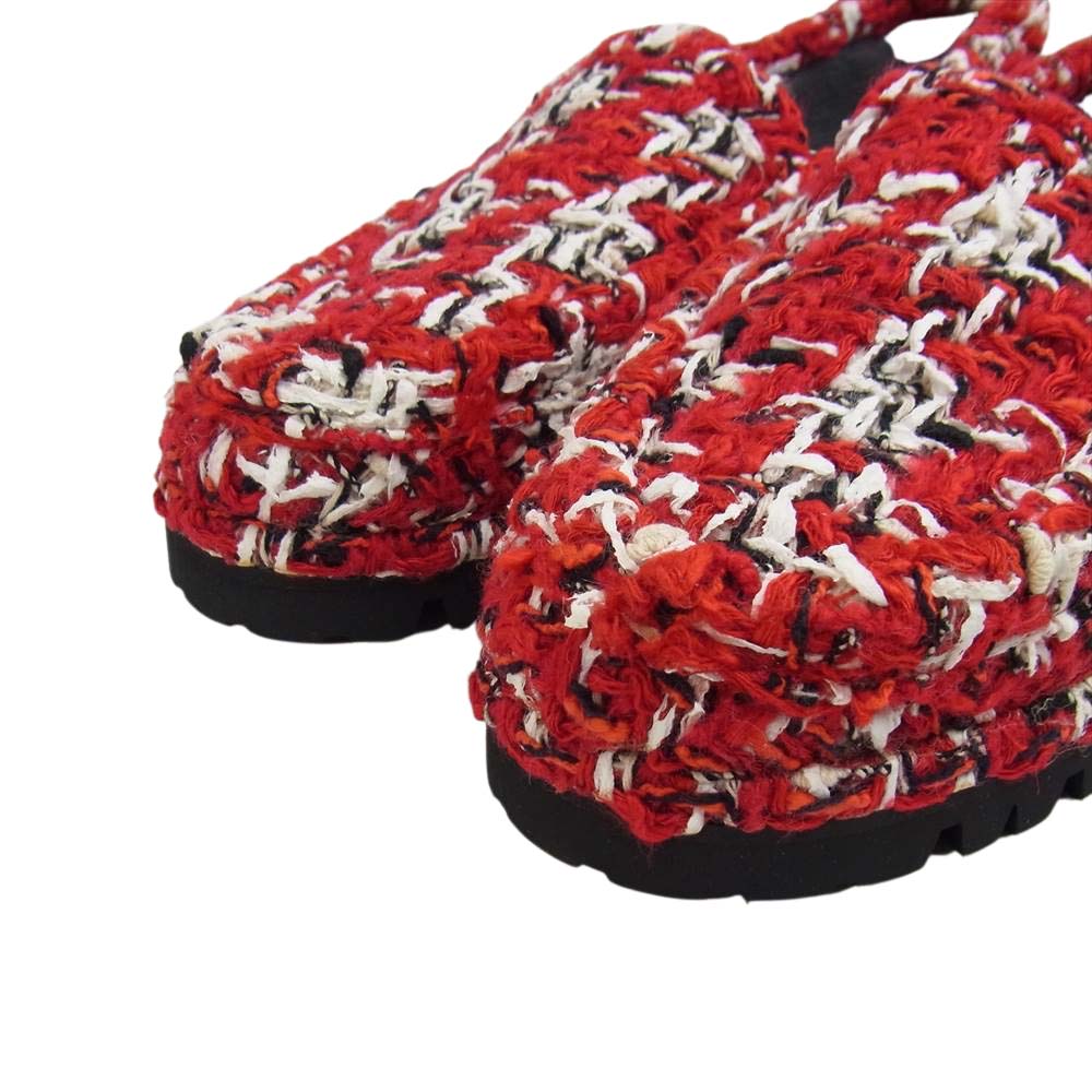 UNUSED アンユーズド UH0368 C024S24 BLOHM tweeds loafers ブローム ツイードローファー レッド系 24cm【極上美品】【中古】