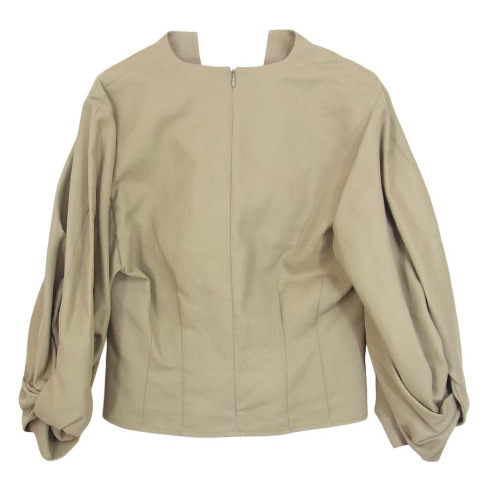 シーオール SAW13 TP101 TWISTED SLEEVE TUNIC ツイスト スリーブ チュニック ベージュ系 38【新古品】【未使用】【中古】
