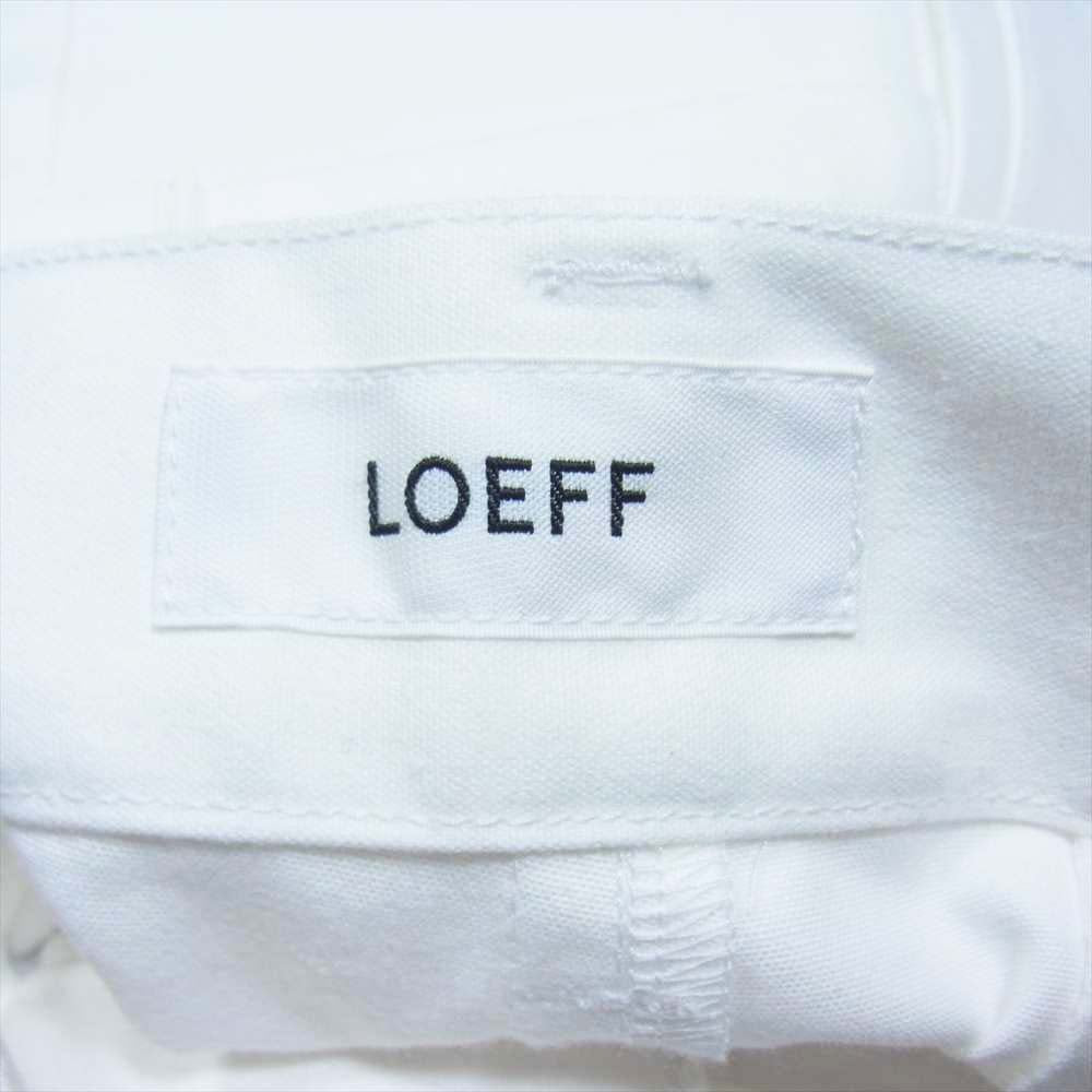 ロエフ Made in Japan LFM CTN CNVS CLPD TPD コットン クロップド パンツ ホワイト系 1【新古品】【未使用】【中古】