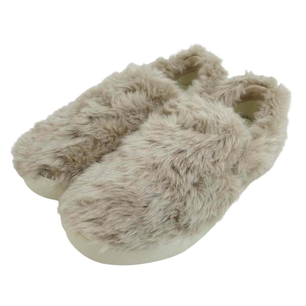 JUNYA WATANABE COMME des GARCONS ジュンヤワタナベコムデギャルソン 18AW JB-K111-051 フェイクファー スリッポン スニーカー ベージュ系 S【美品】【中古】