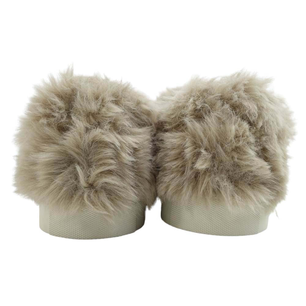 JUNYA WATANABE COMME des GARCONS ジュンヤワタナベコムデギャルソン 18AW JB-K111-051 フェイクファー スリッポン スニーカー ベージュ系 S【美品】【中古】