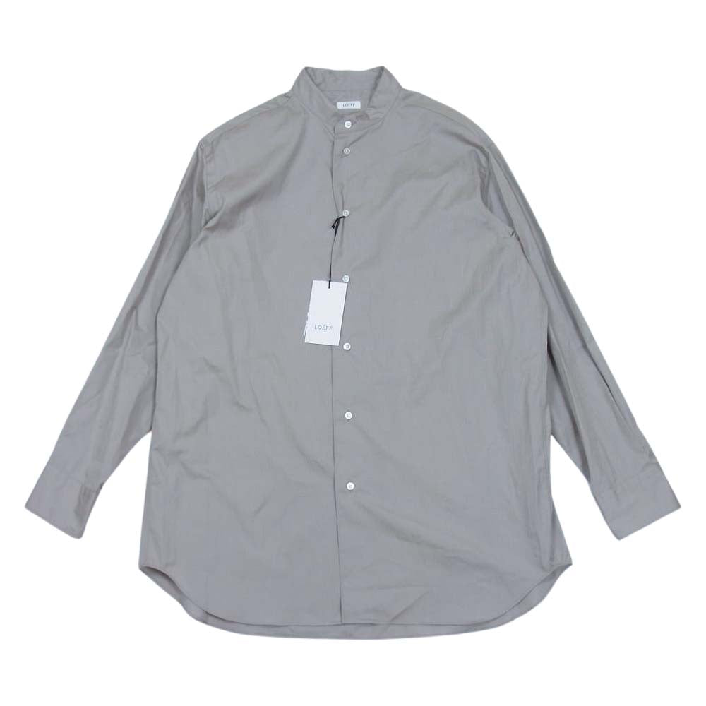 ロエフ Made in Japan LF CTN BRD BAND SHT コットン バンドカラー シャツ ベージュ系 1【新古品】【未使用】【中古】