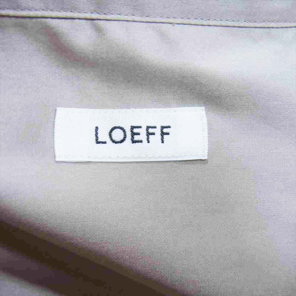 ロエフ Made in Japan LF CTN BRD BAND SHT コットン バンドカラー シャツ ベージュ系 1【新古品】【未使用】【中古】