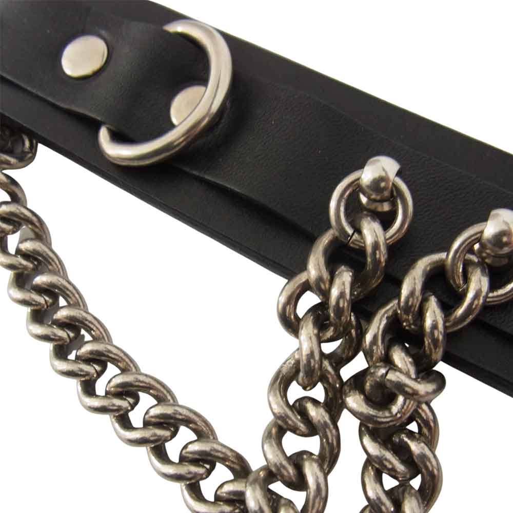 JUNYA WATANABE COMME des GARCONS ジュンヤワタナベコムデギャルソン 17AW JT-K301-051 チェーン パンク ベルト ブラック系【美品】【中古】