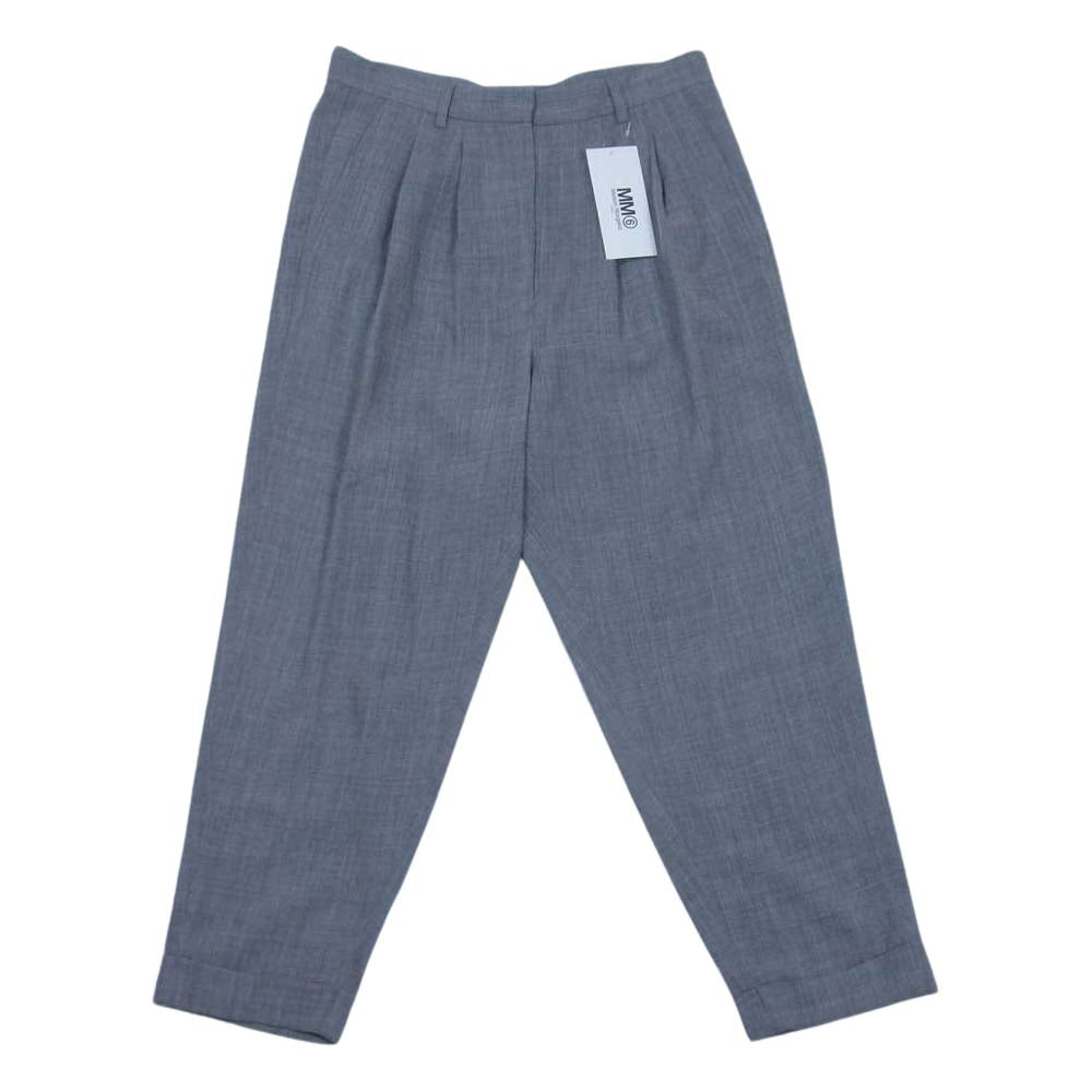 MAISON MARGIELA メゾンマルジェラ MM6 国内正規 S52KA0137 Drop Crotch Tailored Trousers サルエル パンツ グレー系 38【新古品】【未使用】【中古】