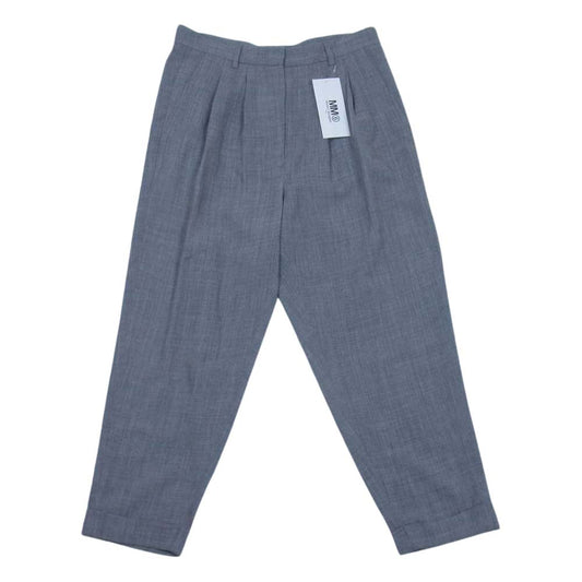 MAISON MARGIELA メゾンマルジェラ MM6 国内正規 S52KA0137 Drop Crotch Tailored Trousers サルエル パンツ グレー系 38【新古品】【未使用】【中古】