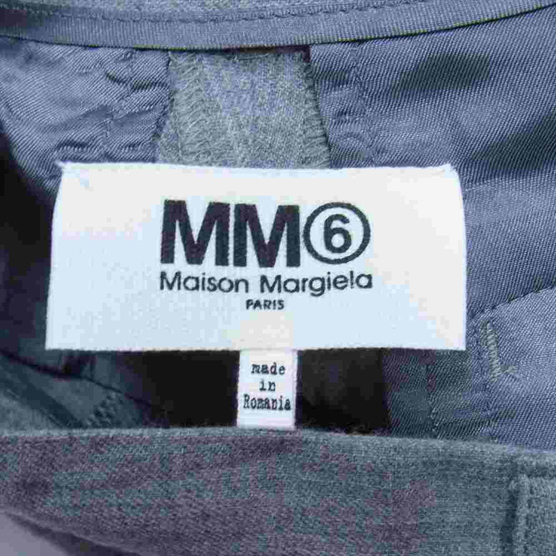 MAISON MARGIELA メゾンマルジェラ MM6 国内正規 S52KA0137 Drop Crotch Tailored Trousers サルエル パンツ グレー系 38【新古品】【未使用】【中古】